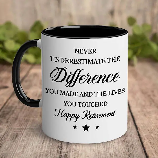 Alt view image 5 of 7 - WHIDOBE Retirement Gifts For Men, Women - Gift For Retirement - Happy Retirement - Retired Mug - Going Away Gifts for Boss, Manager, Coworkers, Colleague - Goodbye, Farewell, Coworkers Leaving