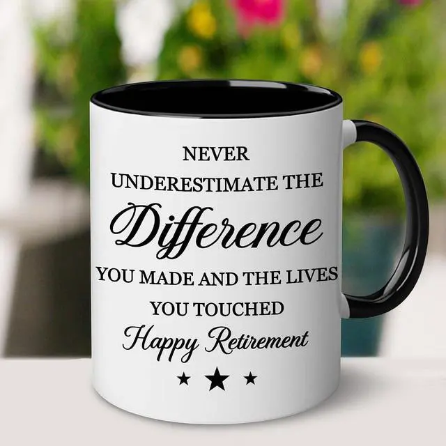 Alt view image 7 of 7 - WHIDOBE Retirement Gifts For Men, Women - Gift For Retirement - Happy Retirement - Retired Mug - Going Away Gifts for Boss, Manager, Coworkers, Colleague - Goodbye, Farewell, Coworkers Leaving