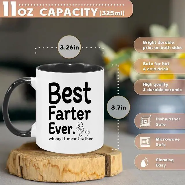 Alt view image 3 of 7 - Dad Coffee Mug 11Oz Funny Christmas Birthday Gift for Dad