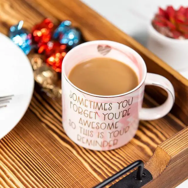Alt view image 3 of 7 - Thank You Gifts for Women - Funny Gifts Ideas for Friends, Coworkers, Boss, Employee, Mom, Mentor - Inspirational, Thoughtful, Birthday, Friendship, Graduation Presents for Her - Ceramic Coffee Cup