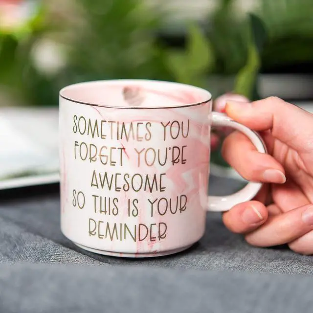 Alt view image 6 of 7 - Thank You Gifts for Women - Funny Gifts Ideas for Friends, Coworkers, Boss, Employee, Mom, Mentor - Inspirational, Thoughtful, Birthday, Friendship, Graduation Presents for Her - Ceramic Coffee Cup