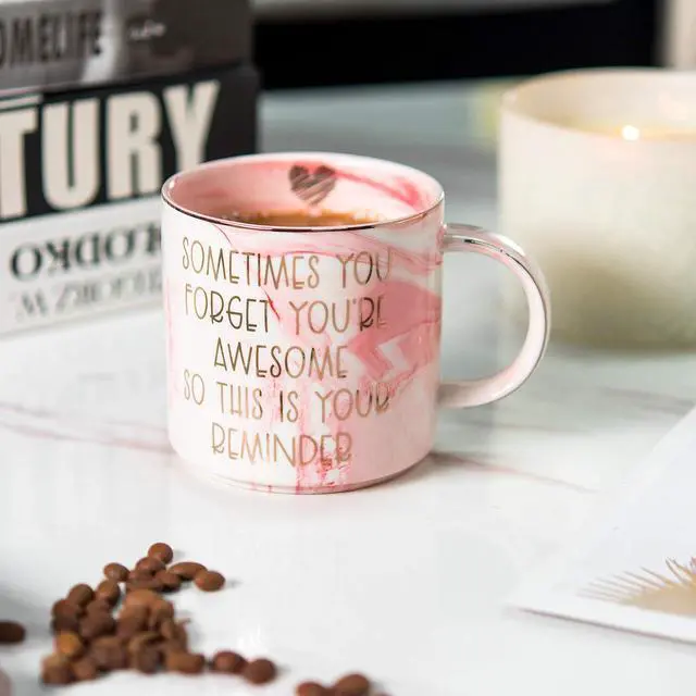 Alt view image 7 of 7 - Thank You Gifts for Women - Funny Gifts Ideas for Friends, Coworkers, Boss, Employee, Mom, Mentor - Inspirational, Thoughtful, Birthday, Friendship, Graduation Presents for Her - Ceramic Coffee Cup