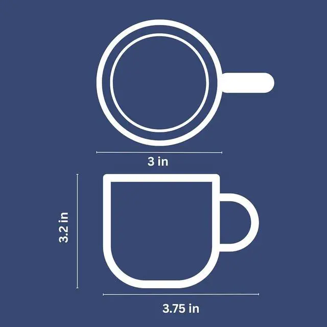 Alt view image 3 of 5 - Mindful Design Double Wall Insulated Glasses Espresso Cups (Set of 2) - 5.4-Ounce Mugs