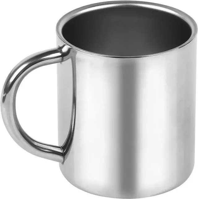 Main image of CABAX 7oz / 210ml Mug, Double Walled Coffee Mug with Handle, Stainless Steel Shatterproof Tea Cups for Kids Camping Mugs, Pack of 1