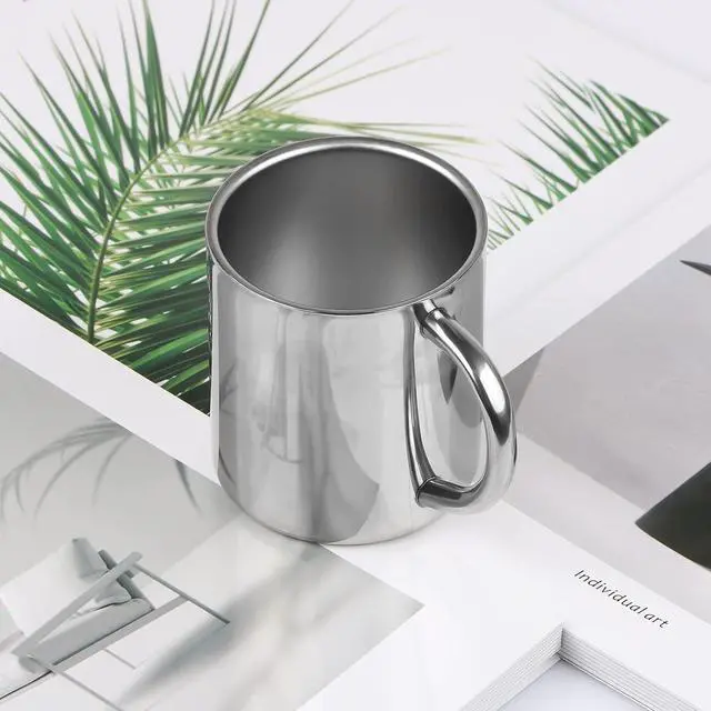 Alt view image 7 of 7 - CABAX 7oz / 210ml Mug, Double Walled Coffee Mug with Handle, Stainless Steel Shatterproof Tea Cups for Kids Camping Mugs, Pack of 1