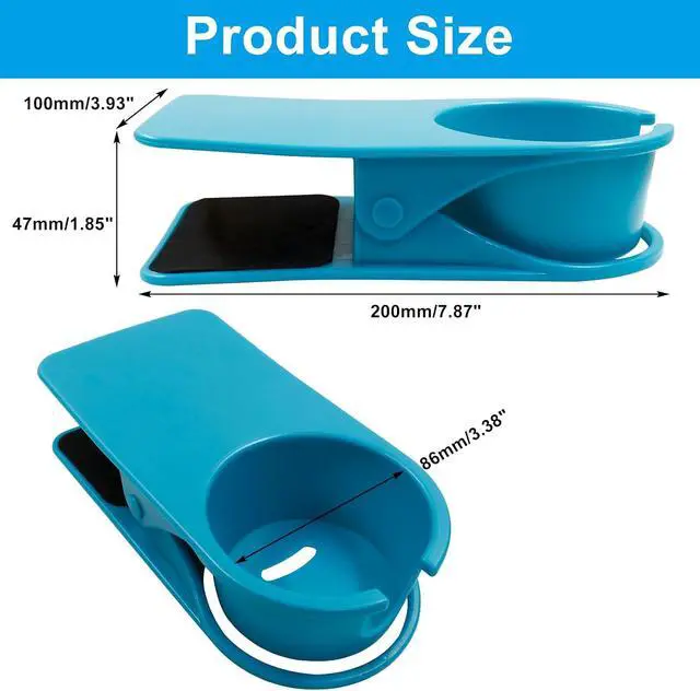Alt view image 2 of 5 - Jiozermi Drinking Cup Holder Clip, Blue
