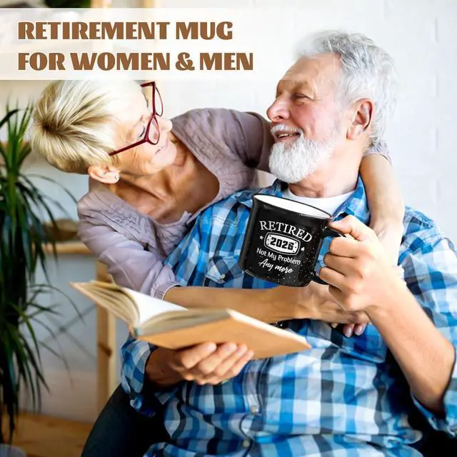 Alt view image 2 of 7 - Maustic Retirement Gift for Woman Men, Retirement Gifts for Men Women, Coworker, Friend, Teacher, Retired 2026 Not My Problem Anymore Retired Mug, 15 Oz