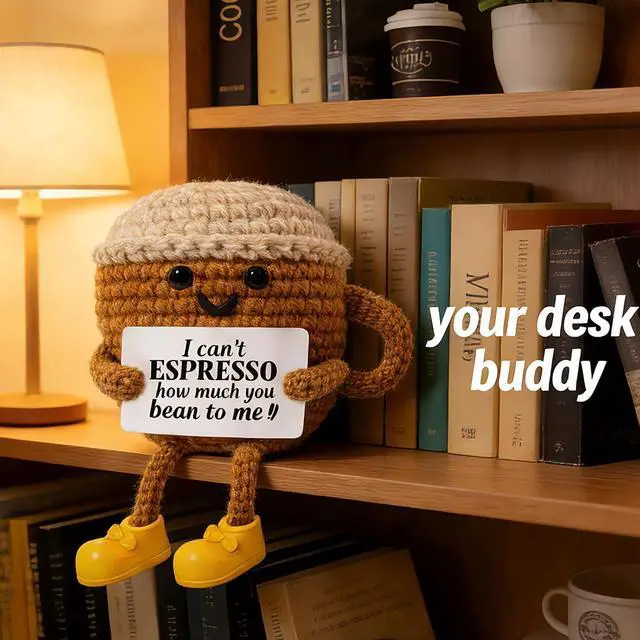 Alt view image 6 of 7 - Crochet Coffee Lover Gifts for Women Home Desk Decor