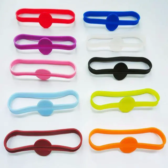 Alt view image 5 of 6 - Stretchable Drink Markers 24pcs, Wine Glass Markers, Drink Identifiers for Glasses Cup, Beer Bottle, Mug, Jar, Cocktail Glass, Drink Labels for Party