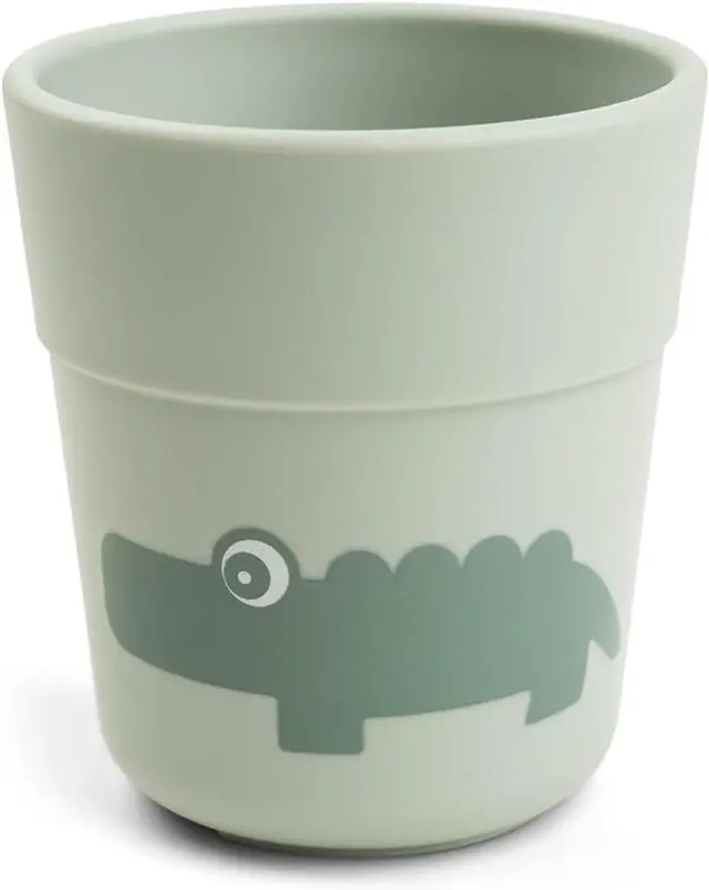 Main image of Done by Deer Foodie Mini Mug Croco Green Baby Drinking Cup 135 ml Toddler-Friendly BPA-Free Microwave & Dishwasher Safe