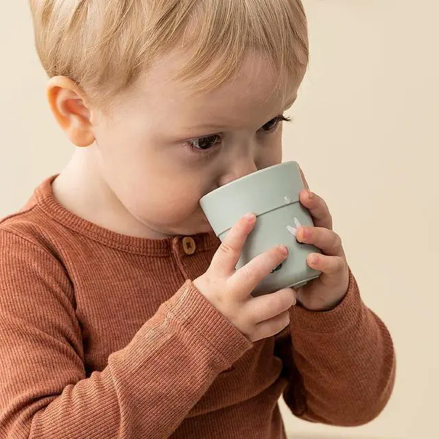 Alt view image 6 of 7 - Done by Deer Foodie Mini Mug Croco Green Baby Drinking Cup 135 ml Toddler-Friendly BPA-Free Microwave & Dishwasher Safe
