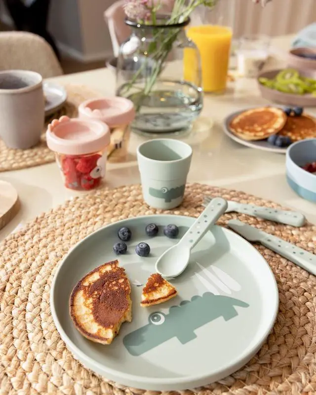Alt view image 7 of 7 - Done by Deer Foodie Mini Mug Croco Green Baby Drinking Cup 135 ml Toddler-Friendly BPA-Free Microwave & Dishwasher Safe