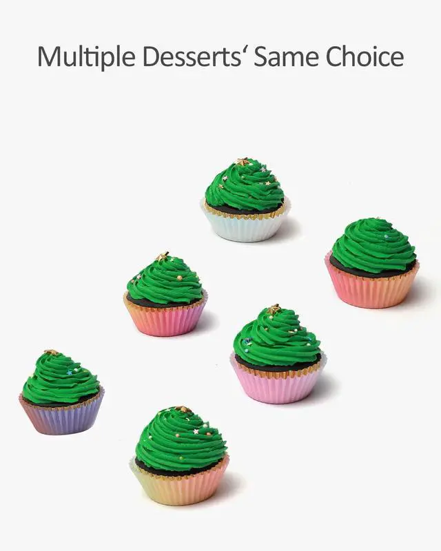 Alt view image 4 of 6 - qiqee Gradient Cupcake Liners, 300 Count, Standard Size