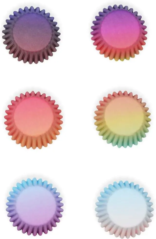 Alt view image 2 of 6 - qiqee Gradient Cupcake Liners, 300 Count, Standard Size