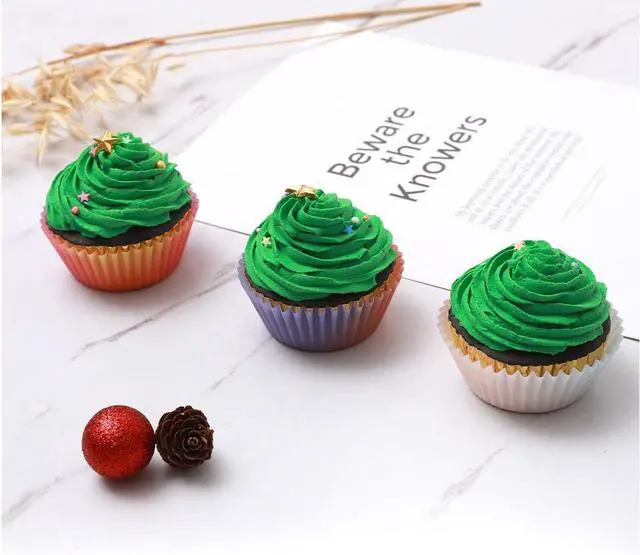 Alt view image 5 of 6 - qiqee Gradient Cupcake Liners, 300 Count, Standard Size