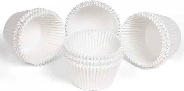 Alt view image 2 of 6 - Gifbera White Jumbo Cupcake Muffin Liners Greaseproof Parchment Paper - Odorless Baking Cups Cupcake Wrappers for Wedding Birthday Celebration Occasion (200-Count)