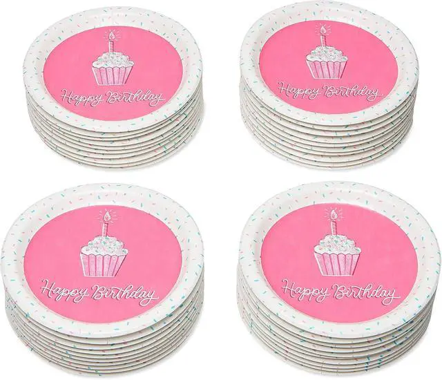 Alt view image 2 of 7 - American Greetings Unicorn Party Supplies, Paper Dessert Plates (40-Count)