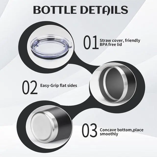 Alt view image 5 of 6 - StarSpeed 20oz Stainless Steel Travel Coffee Tumbler,Black
