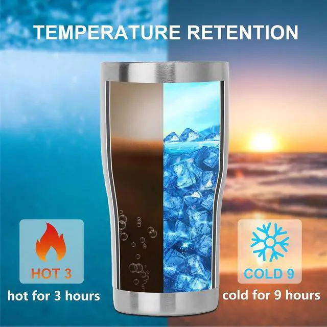 Alt view image 3 of 6 - DOMICARE 20oz Tumbler with Lid Stainless Steel Tumblers Bulk, Double Wall Vacuum Insulated Coffee Travel Mug, 1 Count (Pack of 1) Stainless Steel