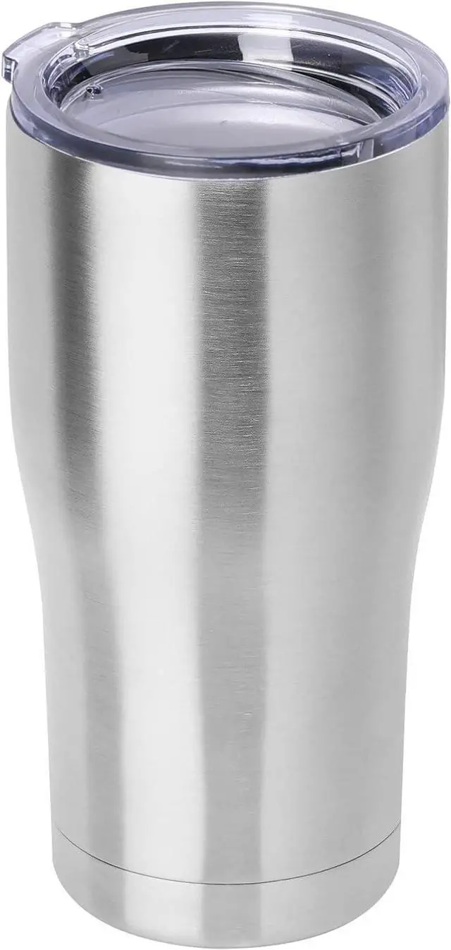 Main image of DOMICARE 20oz Tumbler with Lid Stainless Steel Tumblers Bulk, Double Wall Vacuum Insulated Coffee Travel Mug, 1 Count (Pack of 1) Stainless Steel