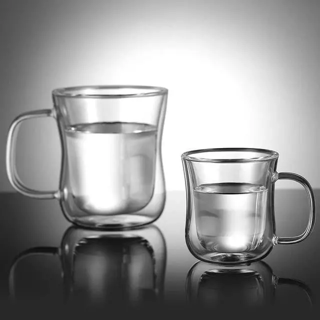 Alt view image 5 of 7 - ecooe Espresso Cups 4 Oz Double Walled Glasses Coffee Mugs Set of 2 120 ml