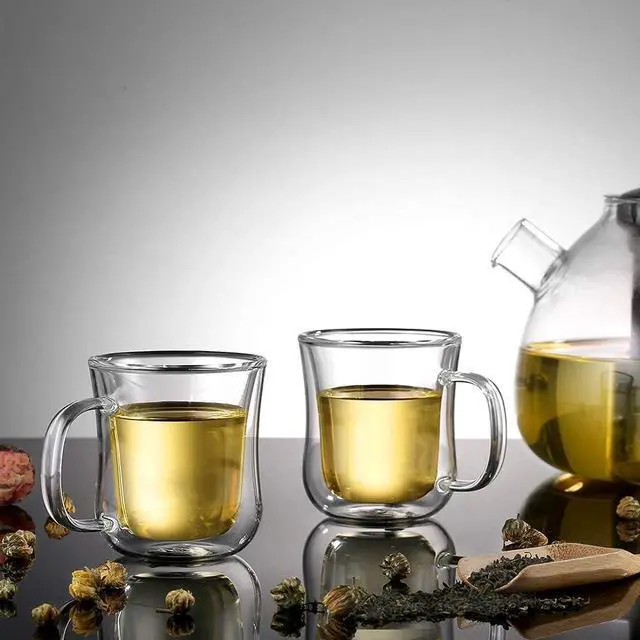 Alt view image 6 of 7 - ecooe Espresso Cups 4 Oz Double Walled Glasses Coffee Mugs Set of 2 120 ml