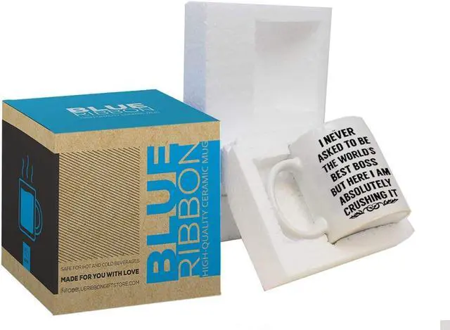 Alt view image 5 of 5 - Boss Gifts I Never Asked To Be The World's Best Boss, 15 oz
