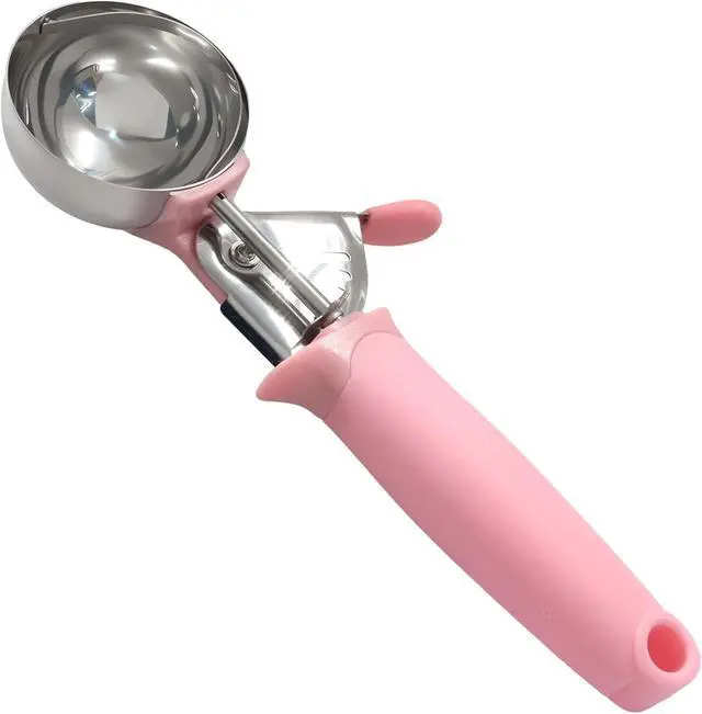 Alt view image 2 of 5 - 1pc Pink 3.27oz Stainless Steel Ice Cream Scoop