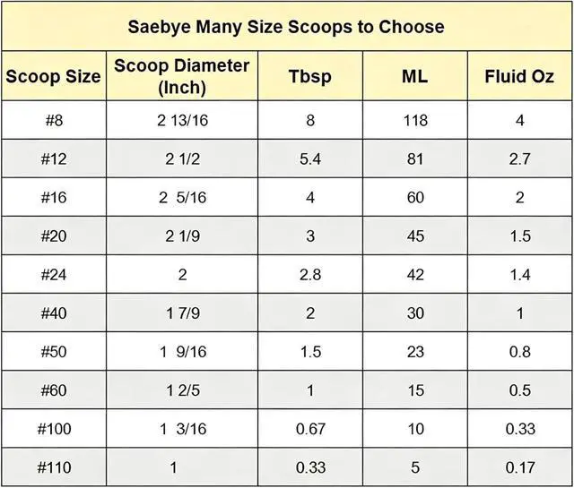 Alt view image 7 of 7 - Saebye 4 oz Scoop, #8 Cookie Scoop, Large Ice Cream Scoop with Trigger, Portion Scoop, Muffin Scoop, Cupcake Scoop, for Ice Cream, Muffin, Cupcake Batter, Mashed Potato, Cookie Dough
