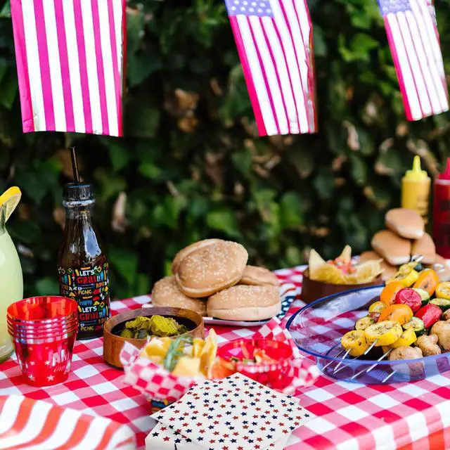 Alt view image 4 of 7 - Patriotic Party Supplies 4th of JULY paper napkins 60Count 6.5 x 6.5 inch Americana Stars Cocktail Napkins for Parties,Veterans Day Election Day 4th of July Independence Day Decorations