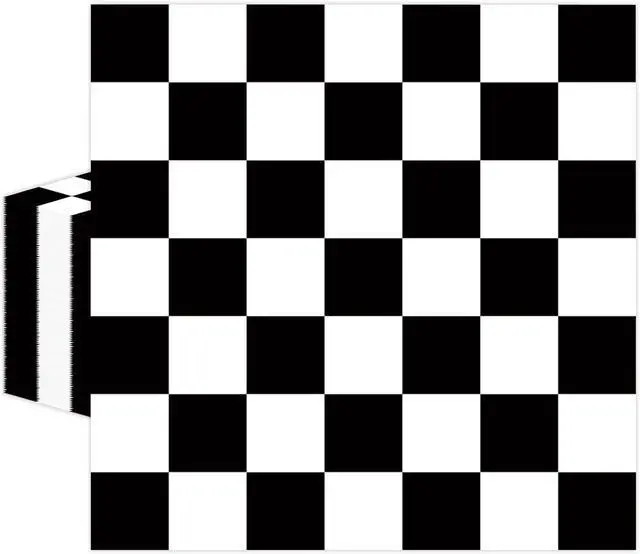 Main image of 50 Pcs Race Car Paper Napkins 6.5 x 6.5 Inches, Black White Checkered Flag Theme Disposable Luncheon Dinner Party Napkins Cocktail Napkin for Race Car Birthday Party Decorations (Race Car)