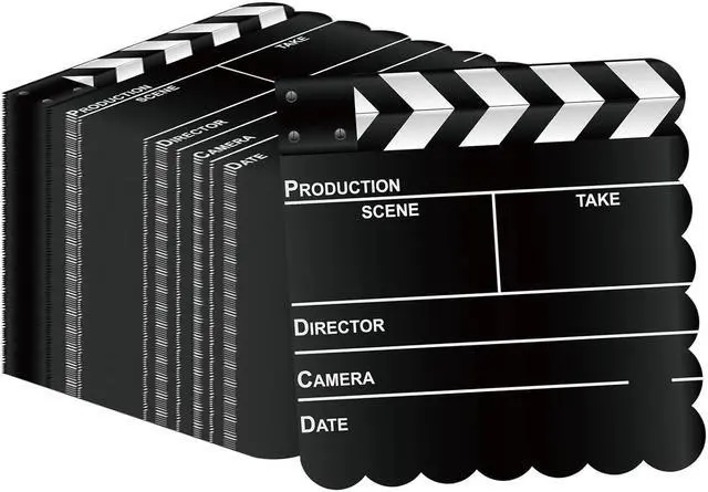 Main image of 50Pcs Movie Night Scalloped Paper Napkins