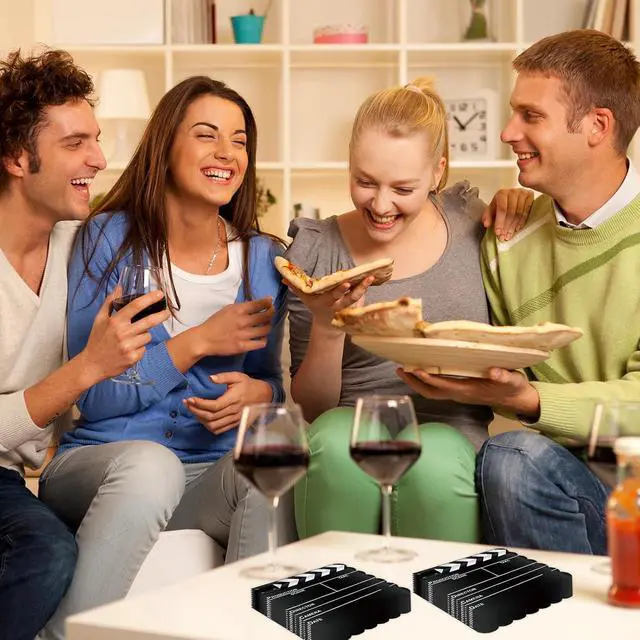 Alt view image 7 of 7 - 50Pcs Movie Night Scalloped Paper Napkins