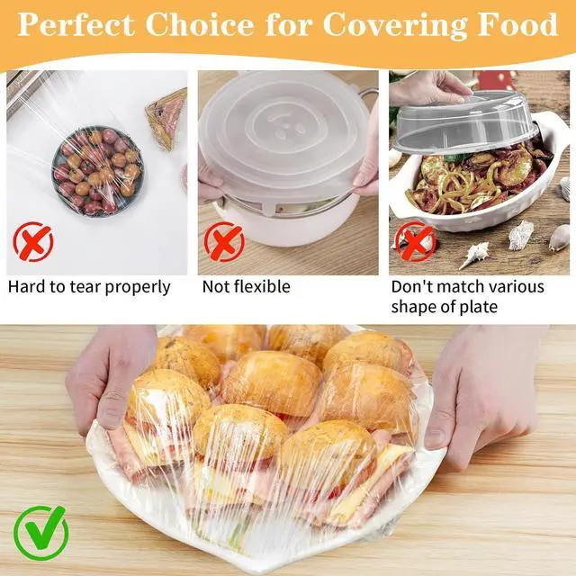 Alt view image 5 of 7 - Reastar Bowl Covers for Bread Proofing, Plastic Shower Cap for Sourdough, L