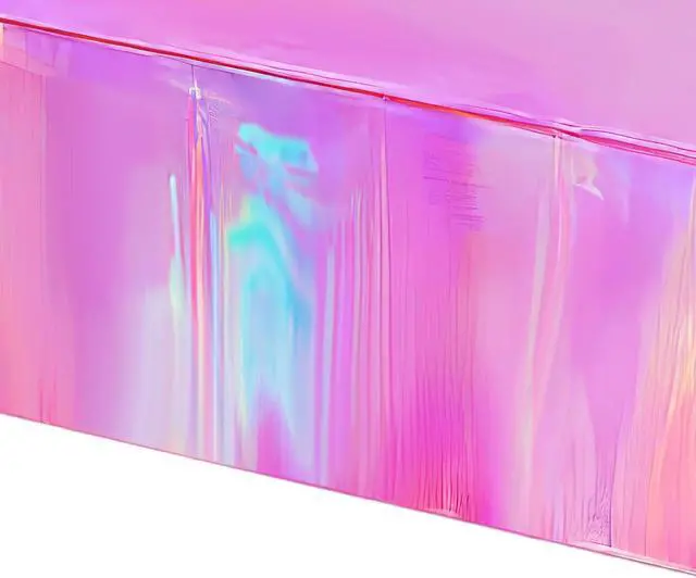 Alt view image 3 of 7 - Srua Don Pink Iridescent Party Decorations Tablecloth for Mermaid Birthday