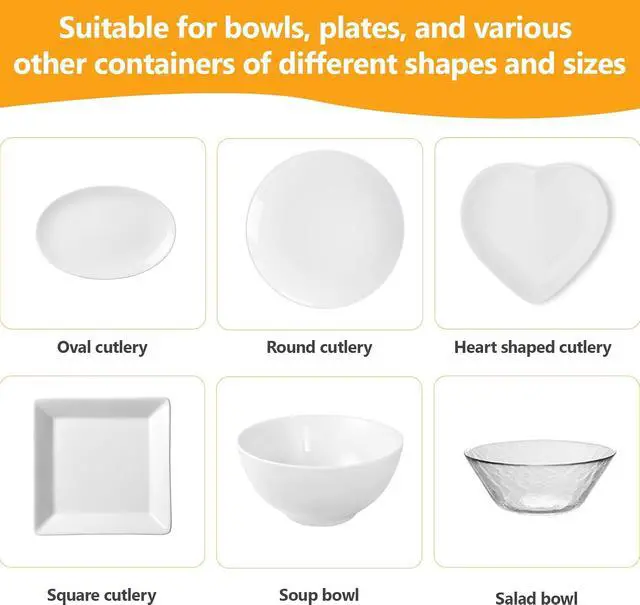 Alt view image 5 of 7 - 160 Pcs Bowl Covers for Bread Proofing - Fits Bowls Up to 12", Large Thickened Reusable Elastic Stretch Wrap Food Covers, Shower Cap Style for Sourdough Dough Rising, BPA Free for Kitchen Food Storage