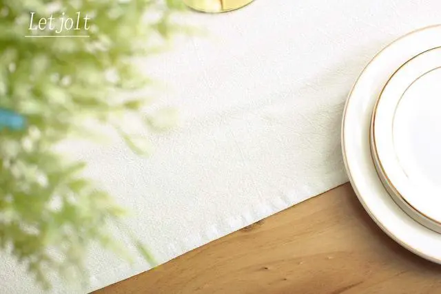 Alt view image 4 of 5 - Letjolt White Table Runner 72 Inches Long