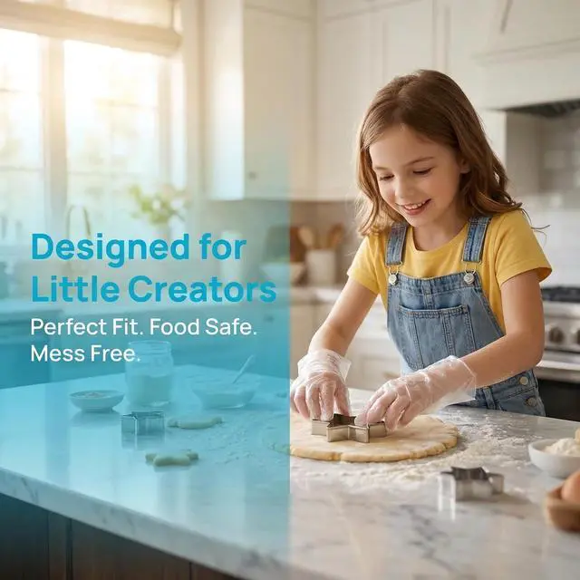 Alt view image 4 of 7 - Milisten Kids Disposable Gloves 100 Count Food Grade