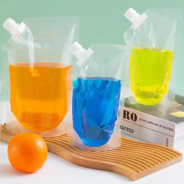 Alt view image 7 of 7 - Plastic Flasks for Liquor Hidden,Drink Pouches for Adults Alcohol,Rum Runners for Cruise Leak Proof set,Reusable and Concealable Booze Bags for Travel16OZx4-32OZx4)