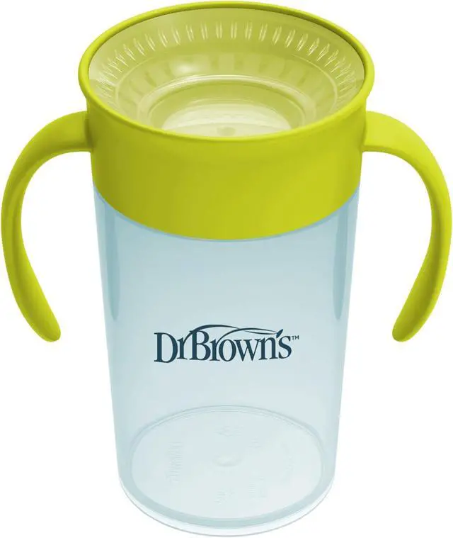Alt view image 3 of 7 - Dr. Brown's Milestones Straw to 360 Cup Set, Blue Green, 2-Pack