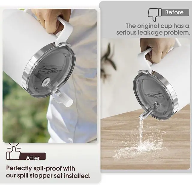 Alt view image 6 of 6 - 3 Sets Silicone Leak Proof Kit Compatible for YETI Straw Cup