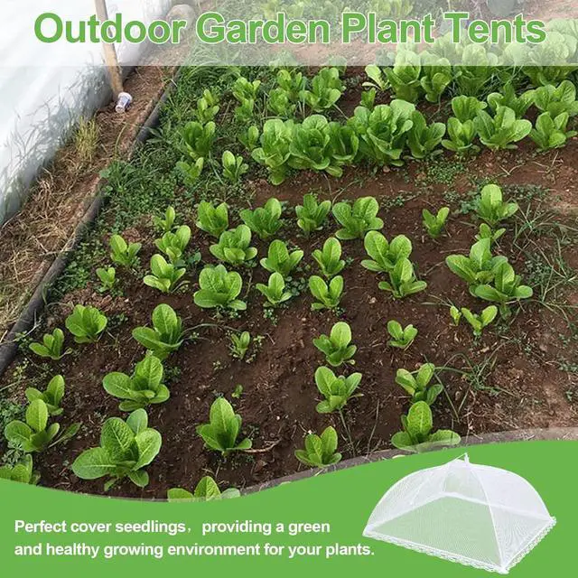 Alt view image 6 of 7 - 4 Pack Mesh Food Covers 17 inch, Large and Tall Food Covers, Pop-Up Mesh Food Covers Tent Umbrella for BBQs, Outdoors, Screen Tents, Parties Picnics, Fruit Cover