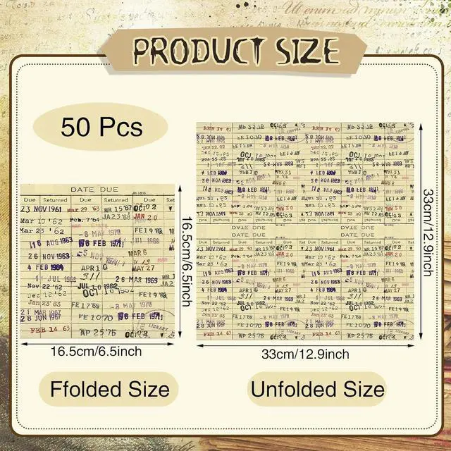 Alt view image 2 of 7 - Crtiin 50 Pcs Due Date Card Book Club Paper Napkins Book Lovers Gifts