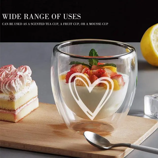 Alt view image 6 of 7 - Gute 4Pcs Double Wall Glass Espresso Cups,Clear Italian Doppio