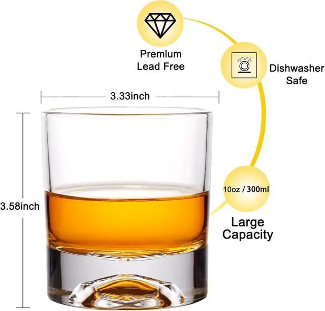 Alt view image 2 of 7 - Hand Blown Crystal Skull Whiskey Glasses, Set of 2 Bourbon Glasses In Gift Box - 10 Oz Old Fashioned Glasses for Scotch, Cocktail, Rum - Perfect Gifts for Halloween, Christmas, Thanksgiving for Men
