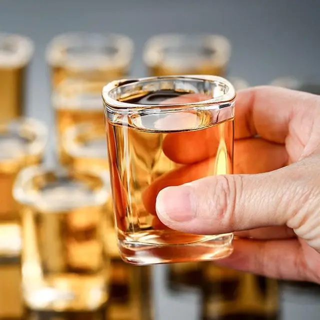 Alt view image 4 of 6 - 2 oz Glass Shot Glasses Set with Heavy Base, 6 Pack