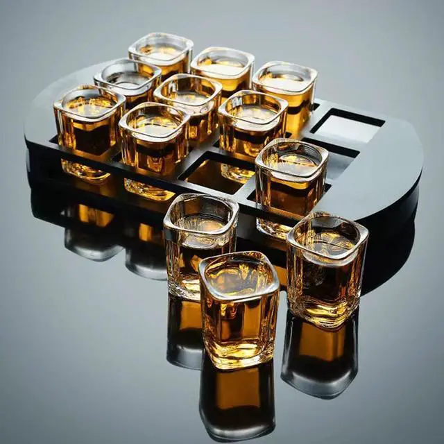 Alt view image 5 of 6 - 2 oz Glass Shot Glasses Set with Heavy Base, 6 Pack