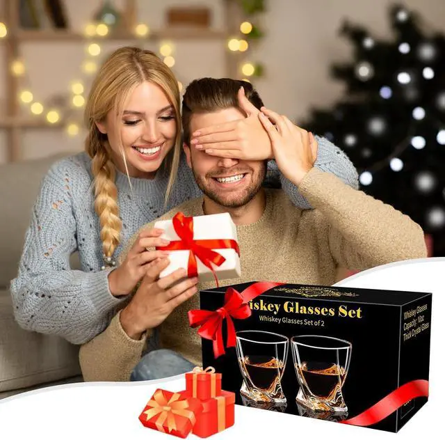 Alt view image 7 of 7 - PARACITY Whiskey Glasses Set of 2, Old Fashioned Cocktail Glass, 10 OZ Whiskey Glasses, Bourbon Glasses, Rocks Glasses for Scotch, Liquor Vodka, Bourbon, Whiskey Gifts for Men, Husband, Boyfriend