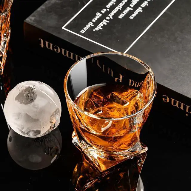 Alt view image 5 of 7 - PARACITY Whiskey Glasses Set of 2, Old Fashioned Cocktail Glass, 10 OZ Whiskey Glasses, Bourbon Glasses, Rocks Glasses for Scotch, Liquor Vodka, Bourbon, Whiskey Gifts for Men, Husband, Boyfriend
