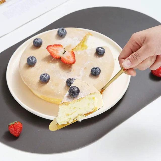 Alt view image 4 of 7 - Kyraton Gold Cake Pie Pastry Server Pack Of 2, Wedding Cake Knife And Server Set, Stainless Steel Golden Cake Cutter Wedding Cake Cutting Set, Cake Serving Set